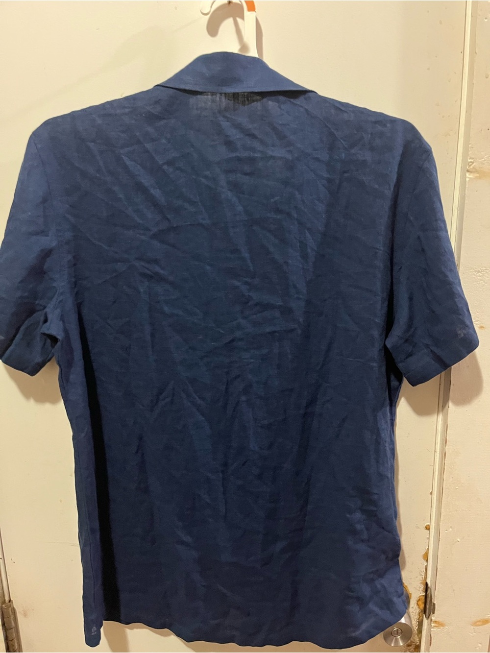 Men's Navy Button-Front Jacket - Picture 5 of 5